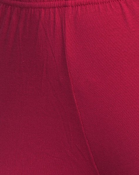 Dark Pink Cotton Legging - DWEEP SARA