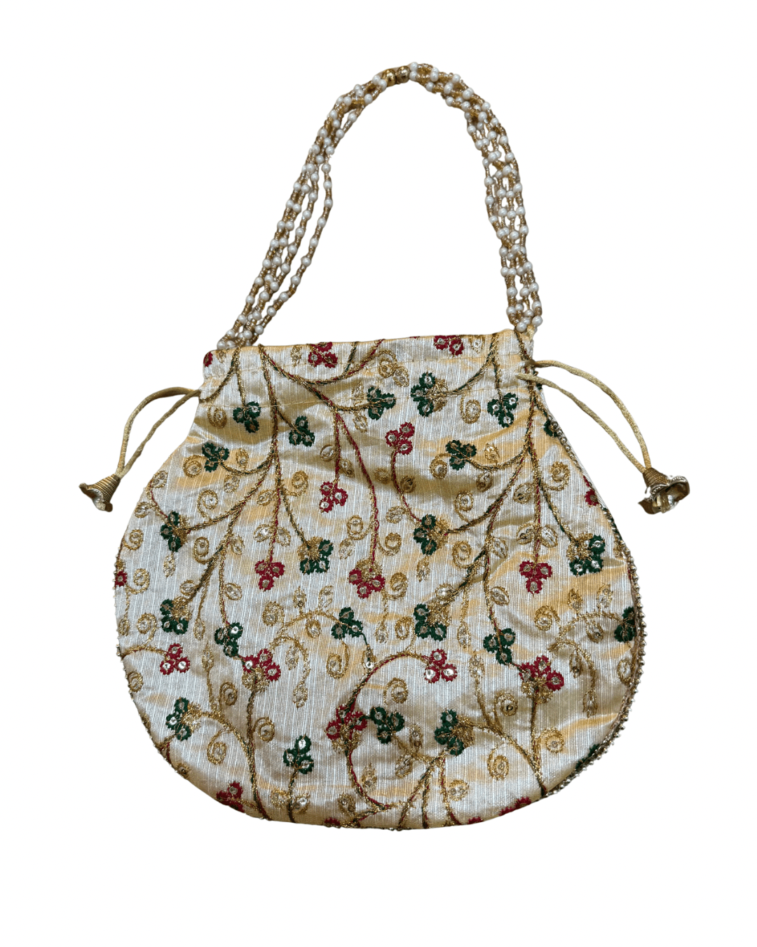 Indian Handmade Women's Embroidered Clutch Purse Silk Potli Bag Pouch Drawstring Bag Wedding Favor Return Gift Diwali Gift assorted - DWEEP SARA