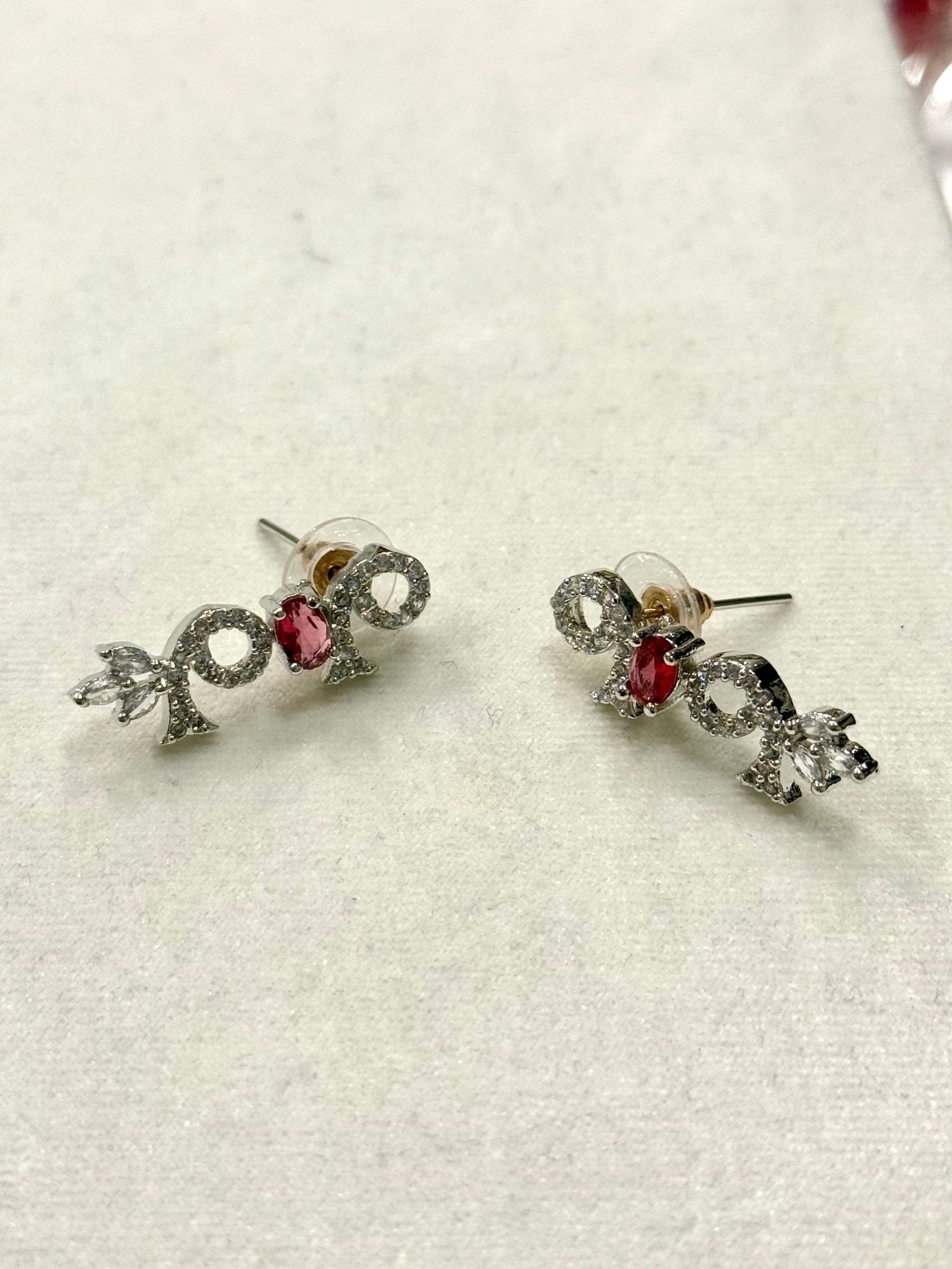 Maroon AD Stone Crystal Jewelry Set - DWEEP SARA