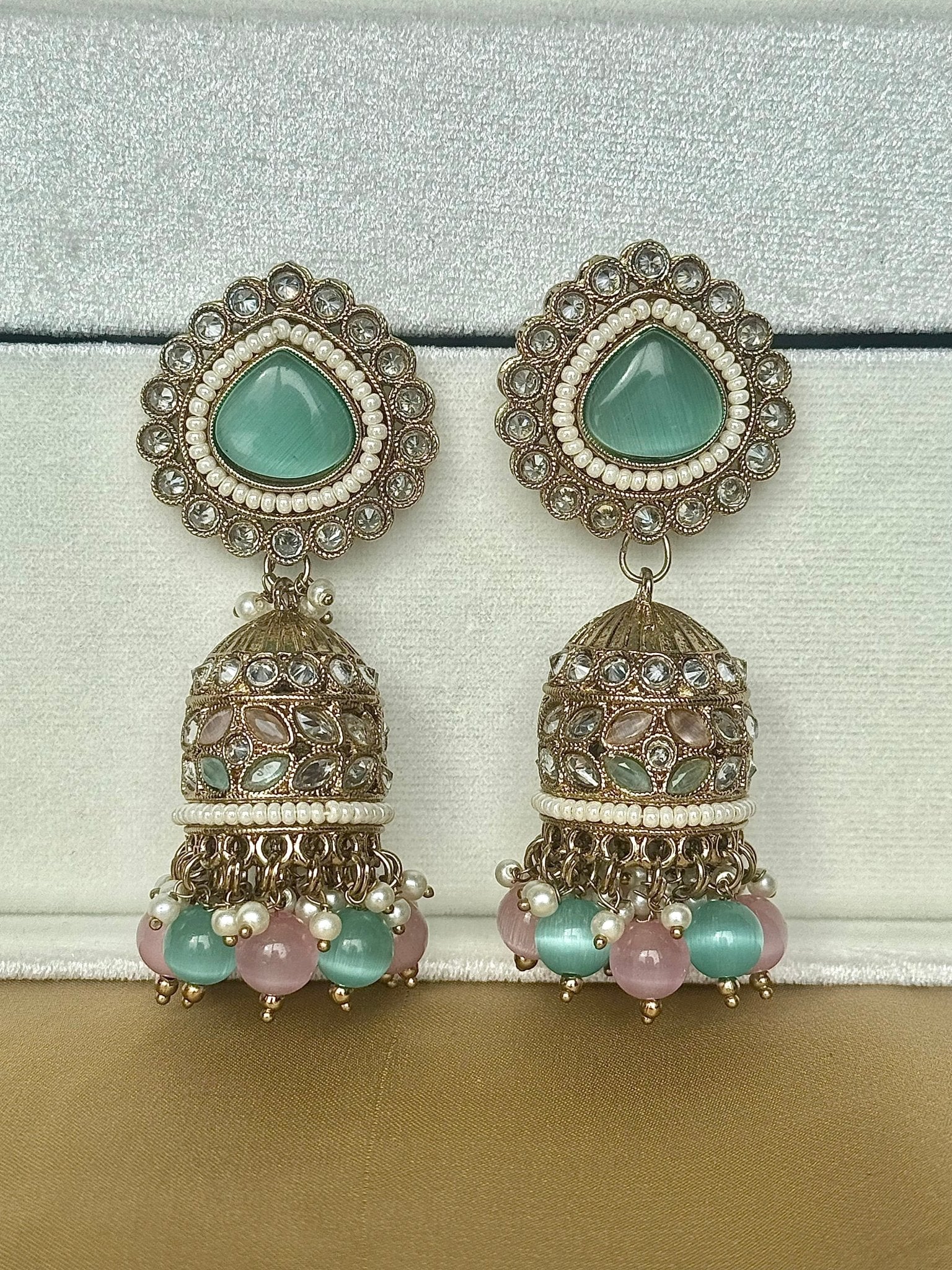Multicolor Kundan Earrings - DWEEP SARA