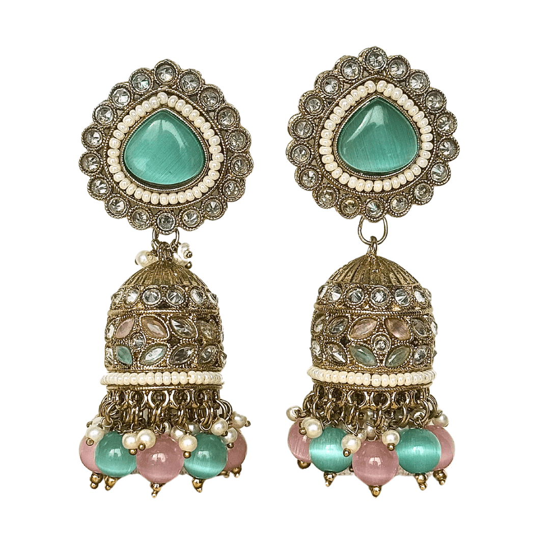Multicolor Kundan Earrings - DWEEP SARA